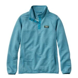 L.L.Bean Women's Airlight Knit Pullover Sweater Sweatshirt Teal Green Large P